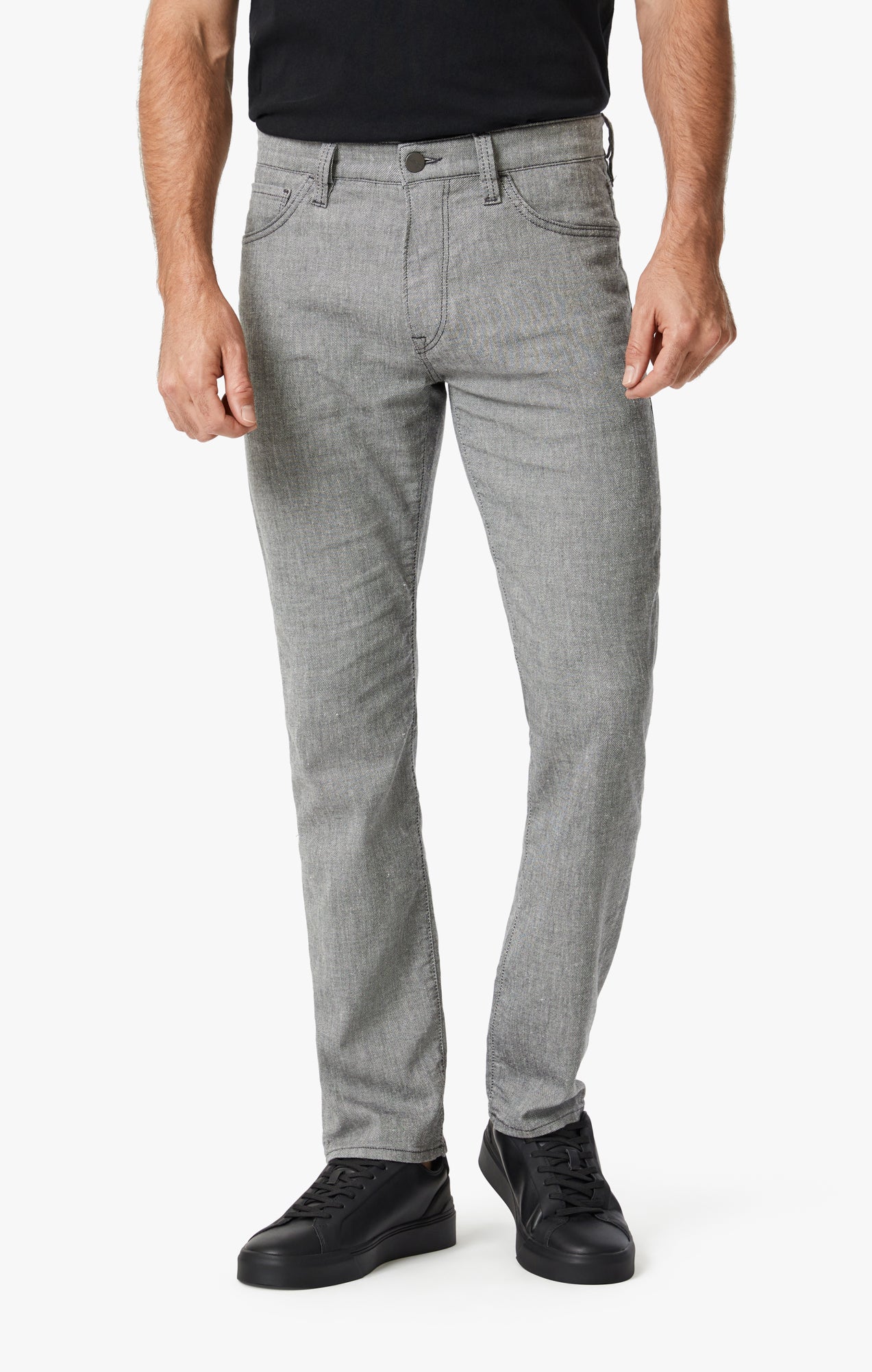 34 Heritage Courage Straight Leg Pants In Anthracite Hemp