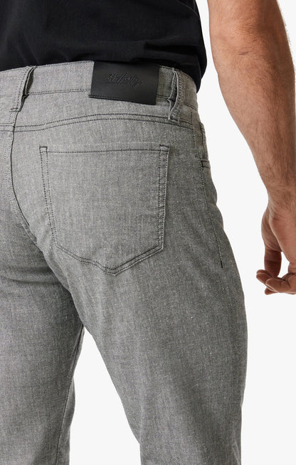 34 Heritage Courage Straight Leg Pants In Anthracite Hemp