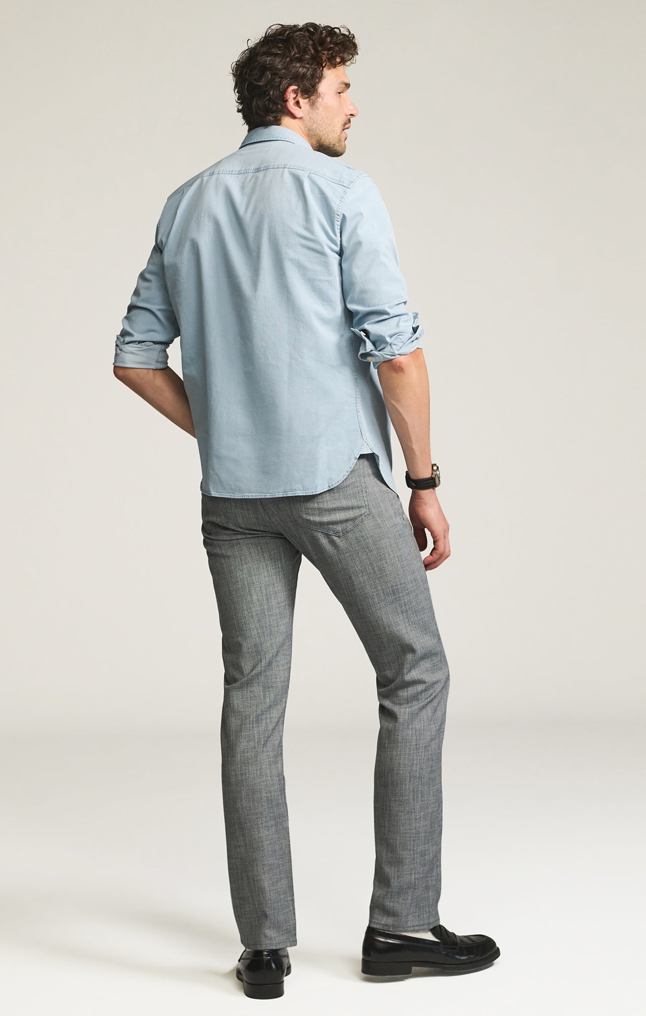 34 Heritage Courage Straight Leg Pants in Navy Cross Twill