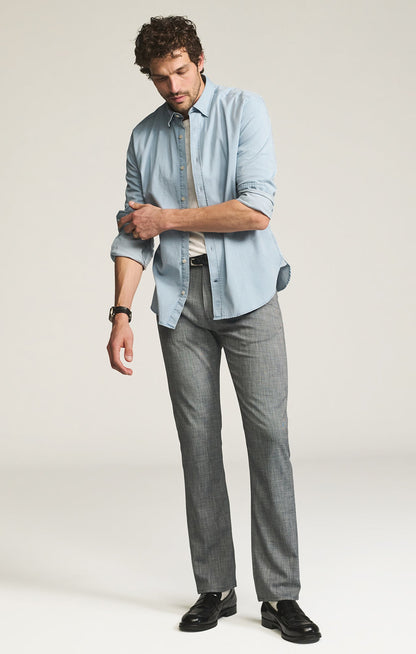 34 Heritage Courage Straight Leg Pants in Navy Cross Twill