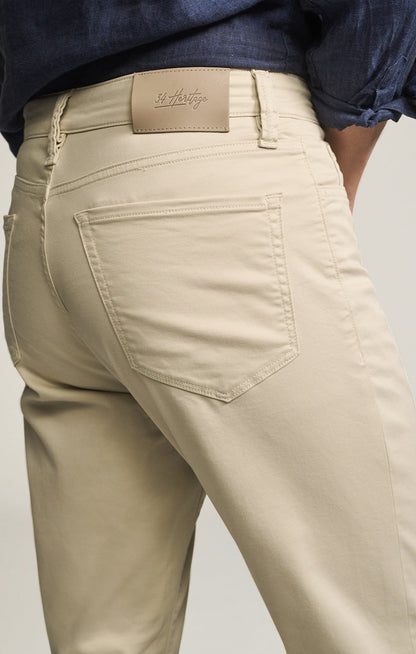 34 Heritage Charisma Relaxed Straight Pants in Tan Coomax