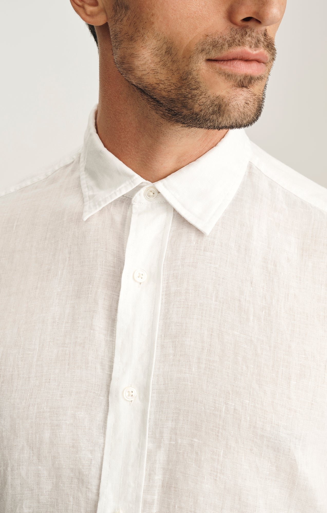 34 Heritage Linen Shirt In White