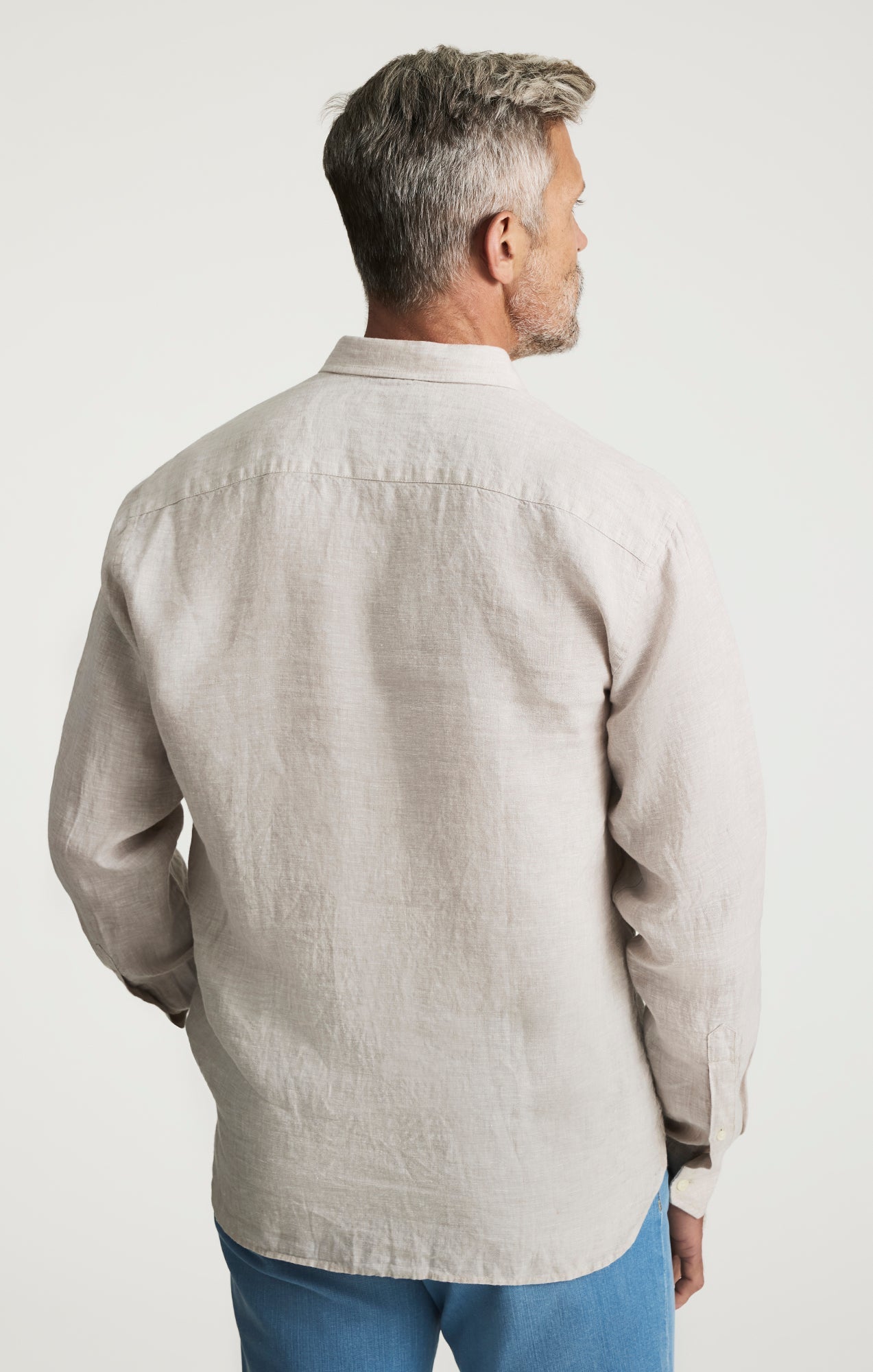 34 Heritage Linen Shirt In Beige