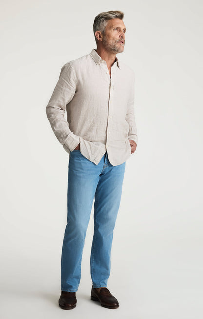 34 Heritage Linen Shirt In Beige