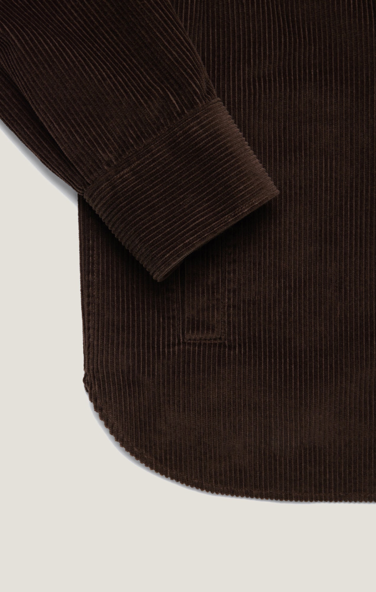 34 Heritage Overshirt in Chocolate Brown