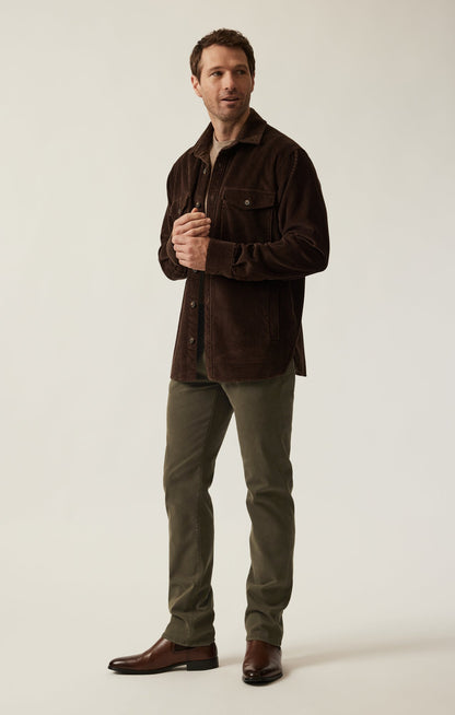 34 Heritage Overshirt in Chocolate Brown