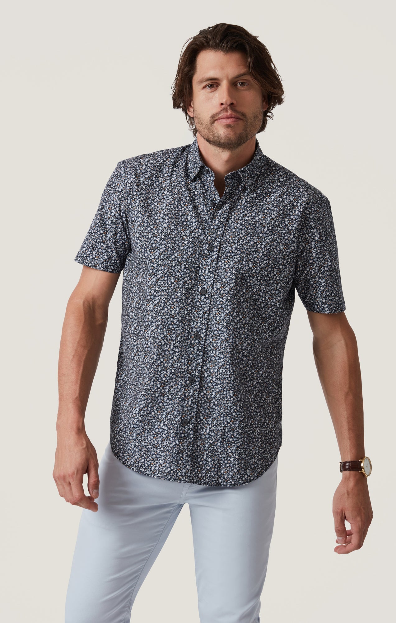 34 Heritage Short Sleeve Shirt in Navy