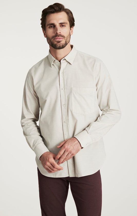 34 Heritage Corduroy Pocket Shirt in Beige