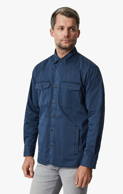 34 Heritage Overshirt In Dark Blue