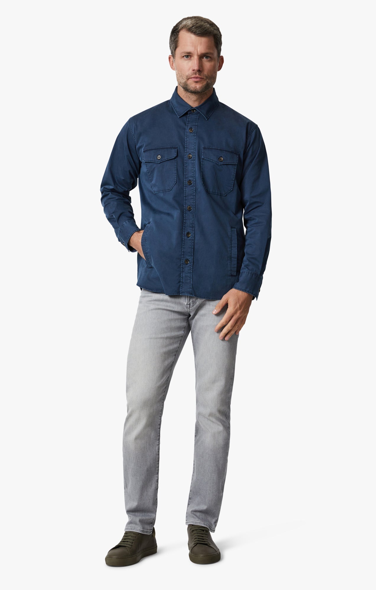 34 Heritage Overshirt In Dark Blue