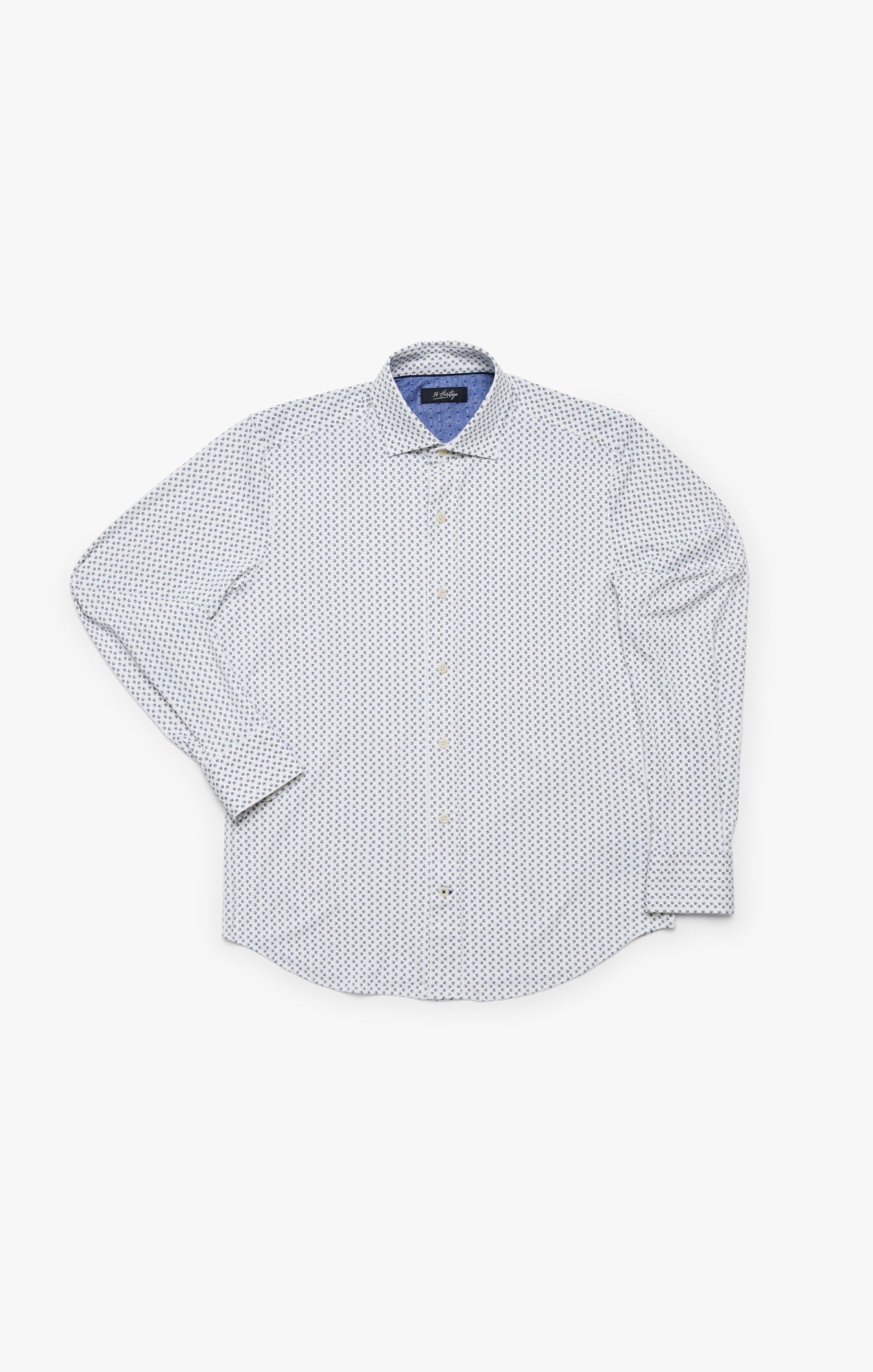 34 Heritage Ocean Dot Shirt In White