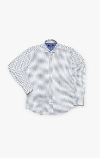34 Heritage Ocean Dot Shirt In White