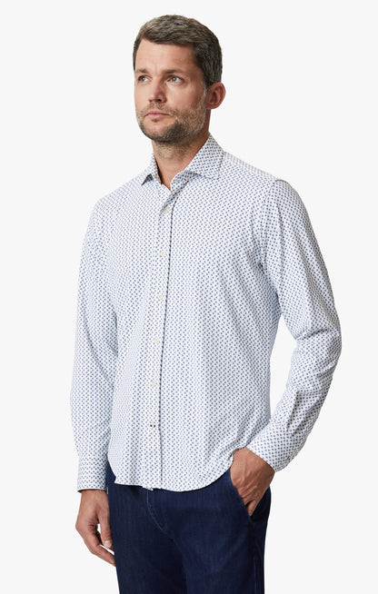 34 Heritage Ocean Dot Shirt In White