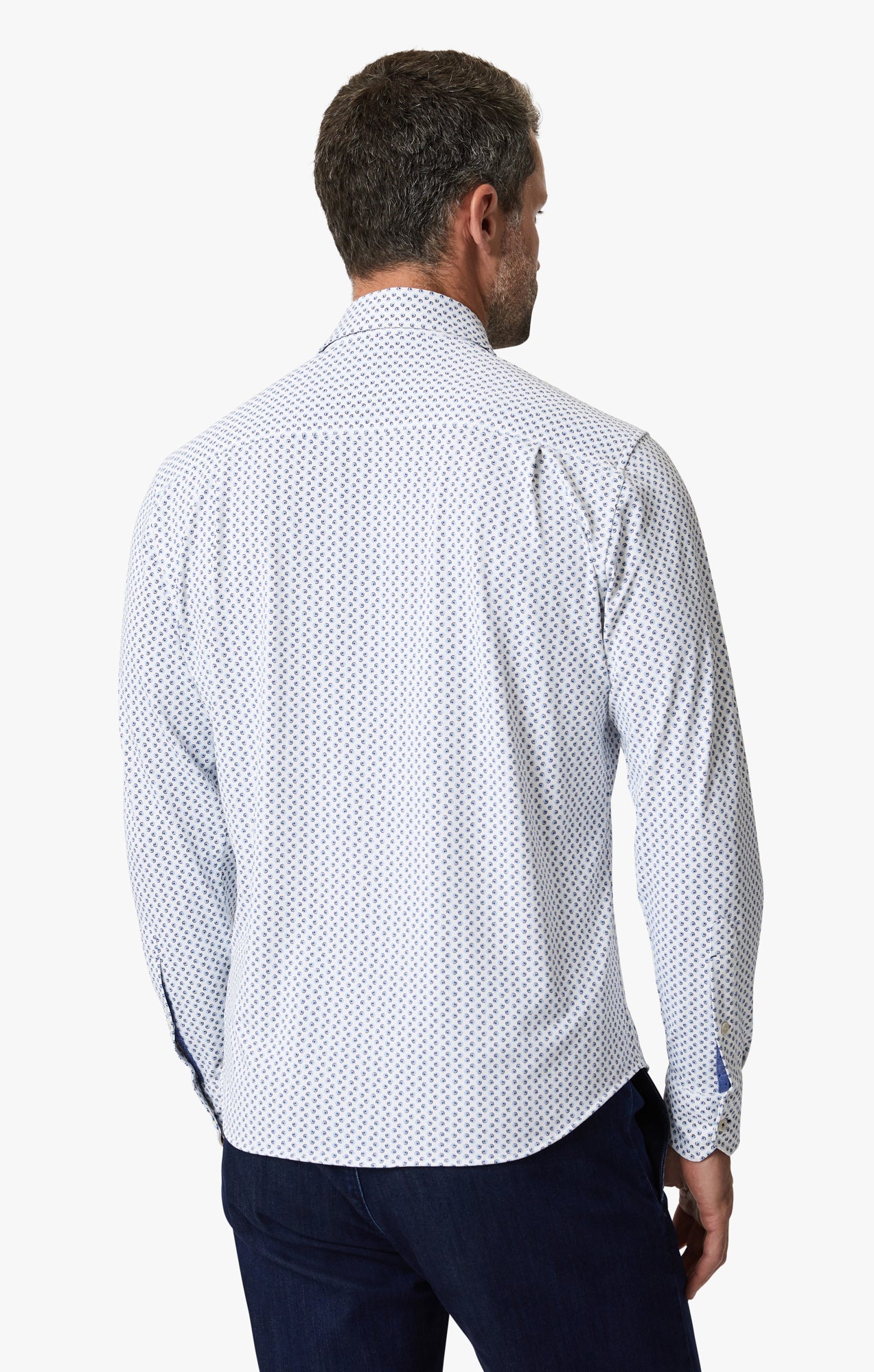 34 Heritage Ocean Dot Shirt In White