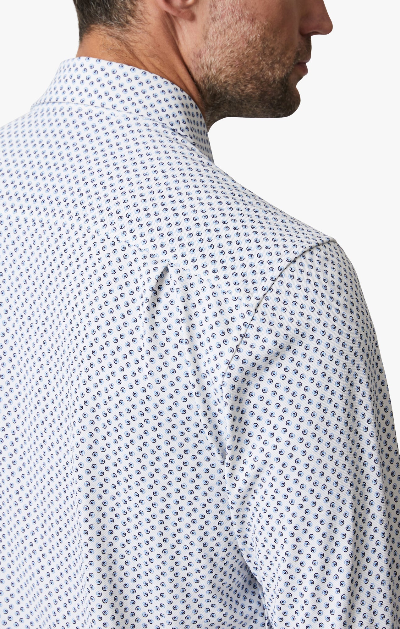 34 Heritage Ocean Dot Shirt In White