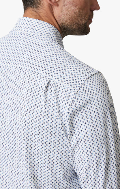 34 Heritage Ocean Dot Shirt In White