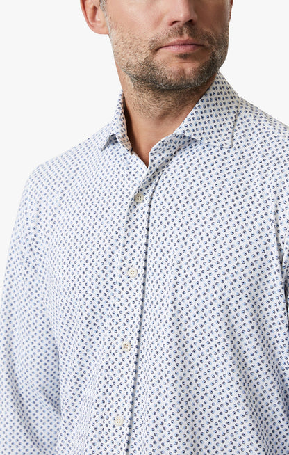 34 Heritage Ocean Dot Shirt In White