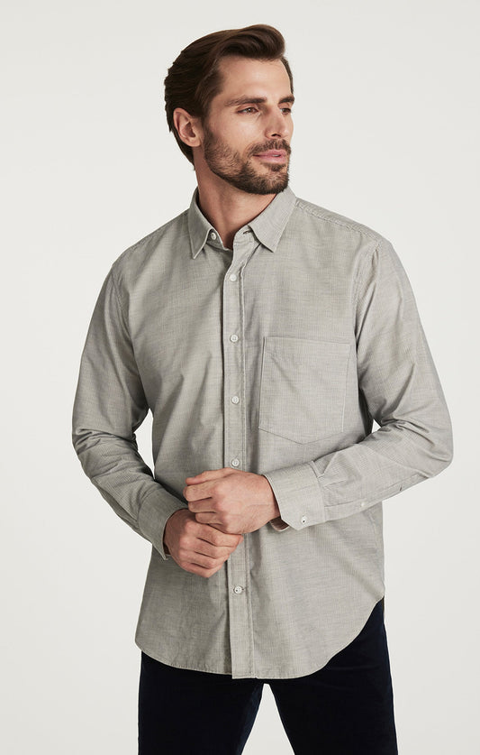 34 Heritage Corduroy Pocket Shirt in Grey