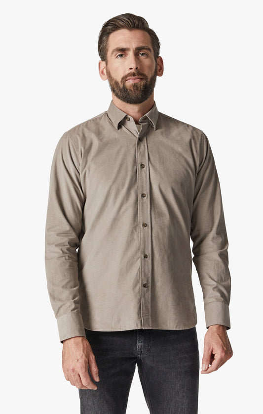 34 Heritage Men's Corduroy Shirt In Beige | 34 Heritage