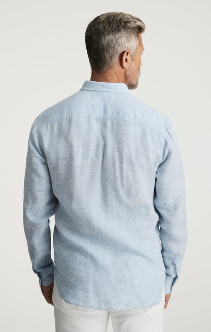 34 Heritage Linen Shirt In Blue