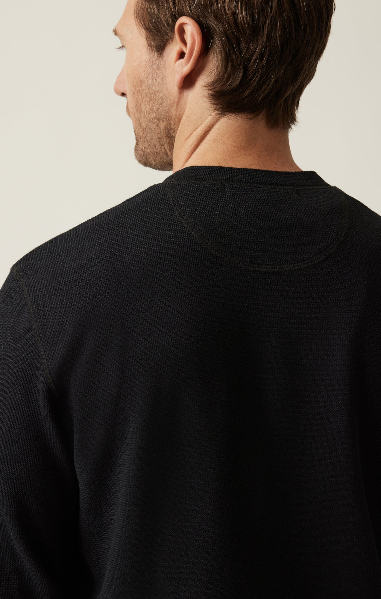 34 Heritage Long Sleeve Henley In Black