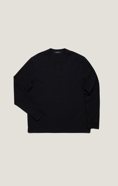 34 Heritage Long Sleeve Henley In Black