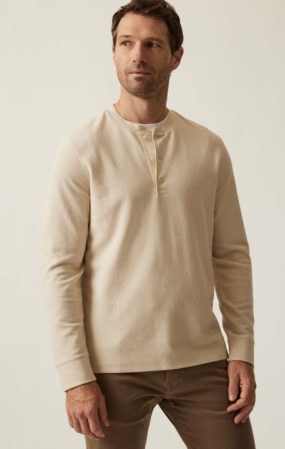 34 Heritage Long Sleeve Henley In Oatmeal
