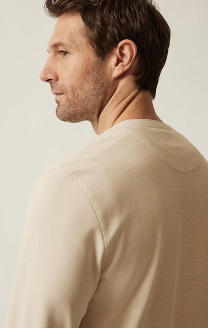34 Heritage Long Sleeve Henley In Oatmeal