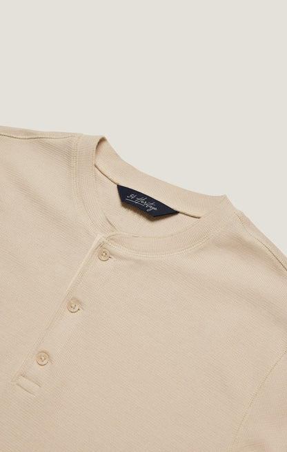 34 Heritage Long Sleeve Henley In Oatmeal
