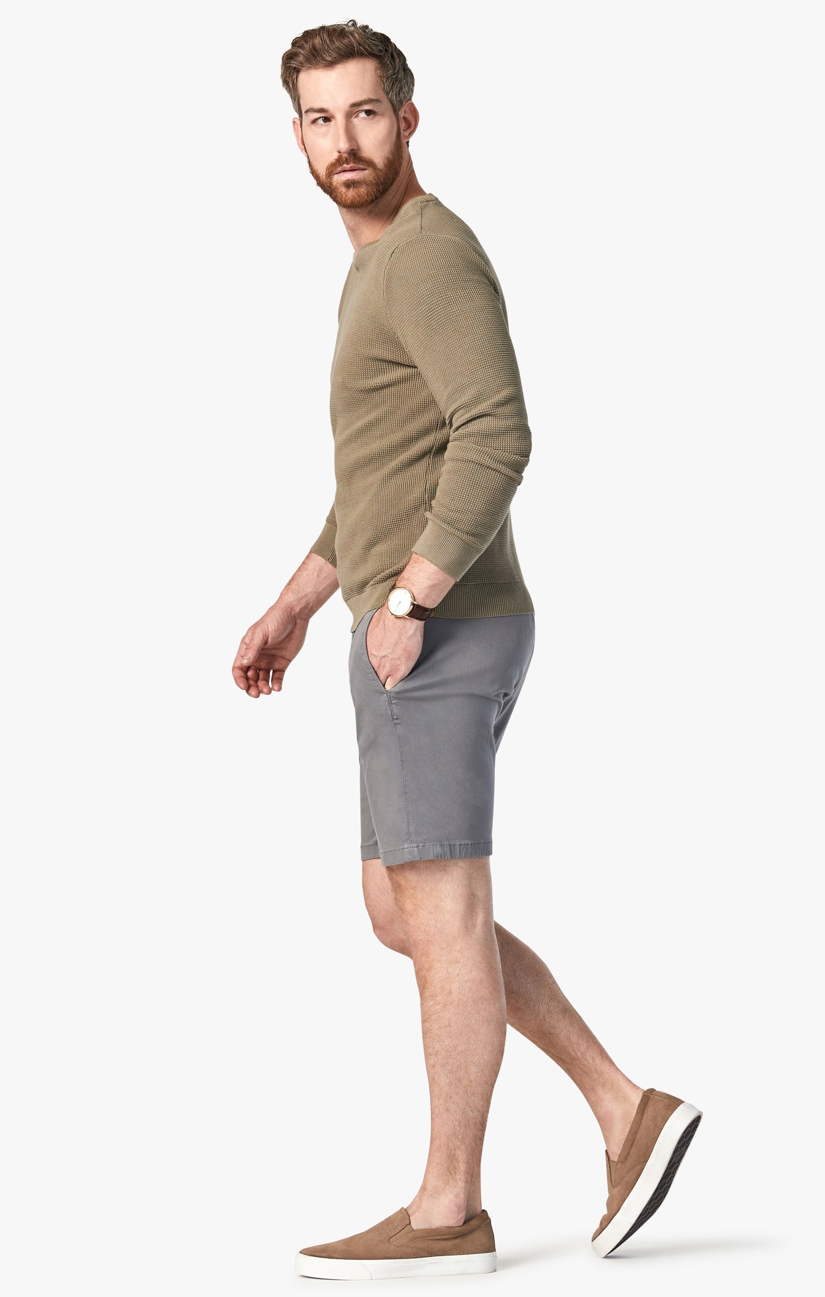 34 Heritage Nevada Shorts in Shark Twill | 34 Heritage