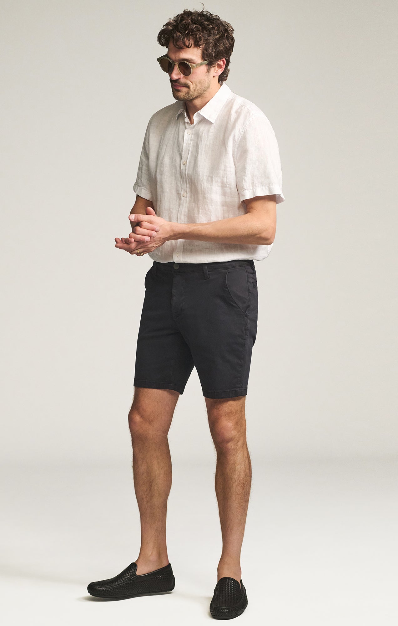 34 Heritage Arizona Shorts in Navy Twill