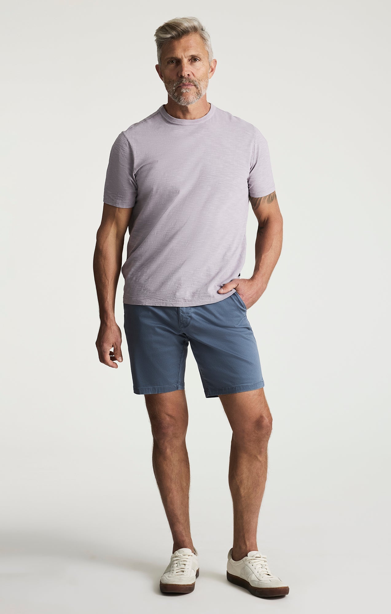 34 Heritage Arizona Slim Shorts In Stone Tie Print