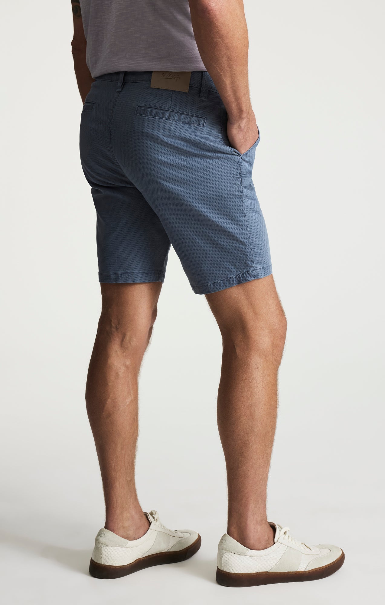34 Heritage Arizona Slim Shorts In Stone Tie Print