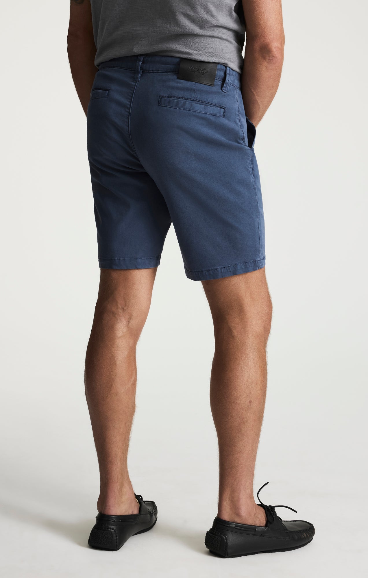 34 Heritage Arizona Slim Shorts In Dark Denim Twill