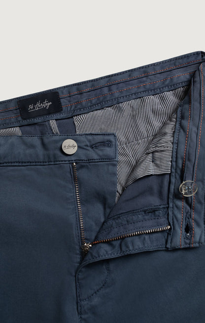 34 Heritage Arizona Slim Shorts In Dark Denim Twill