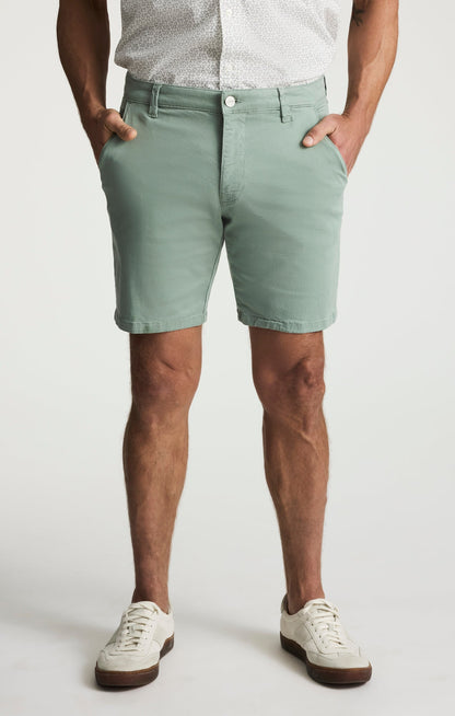34 Heritage Arizona Slim Shorts In Iceberg Green Twill