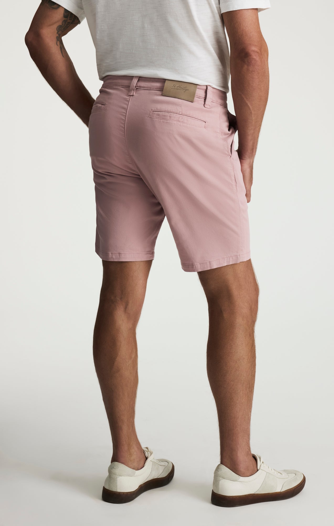 34 Heritage Arizona Slim Shorts In Pink Twill