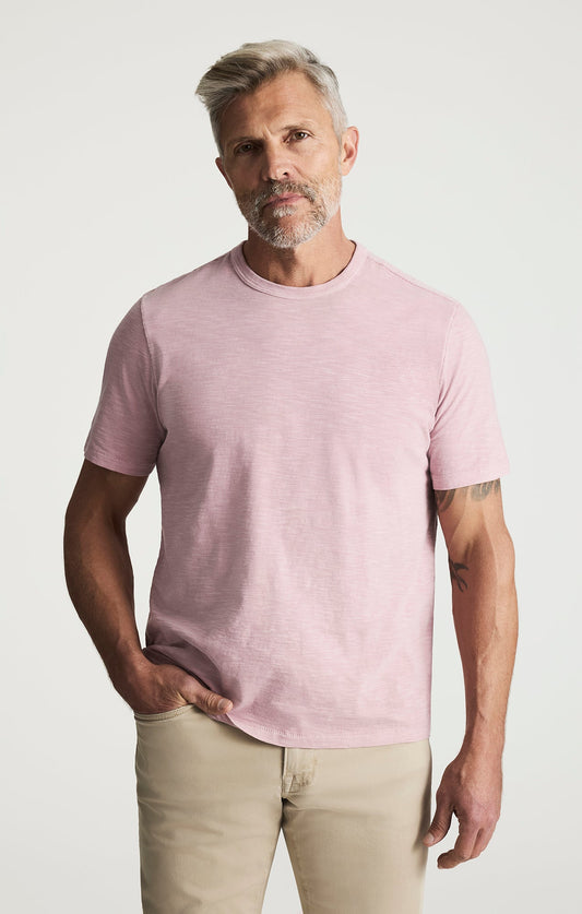 34 Heritage Slub Crew Neck T-Shirt In Woodrose