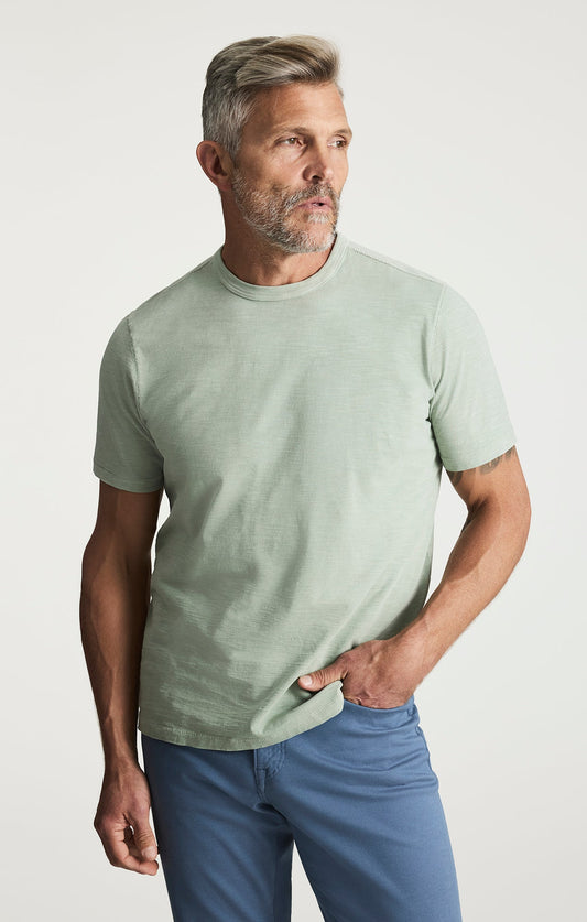 34 Heritage Slub Crew Neck T-Shirt In Iceberg Green