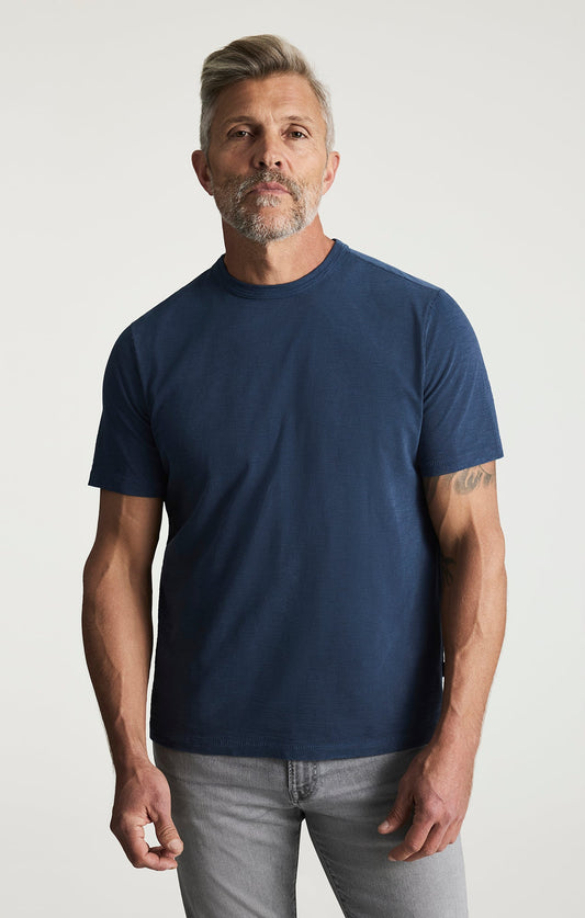 34 Heritage Slub Crew Neck T-shirt In Vintage Indigo