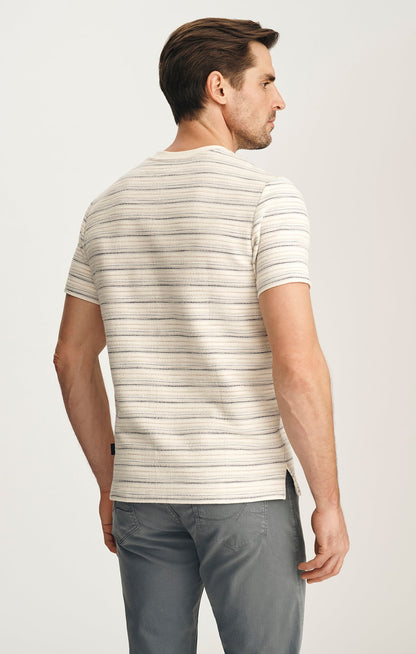 34 Heritage Striped Tee In Beige