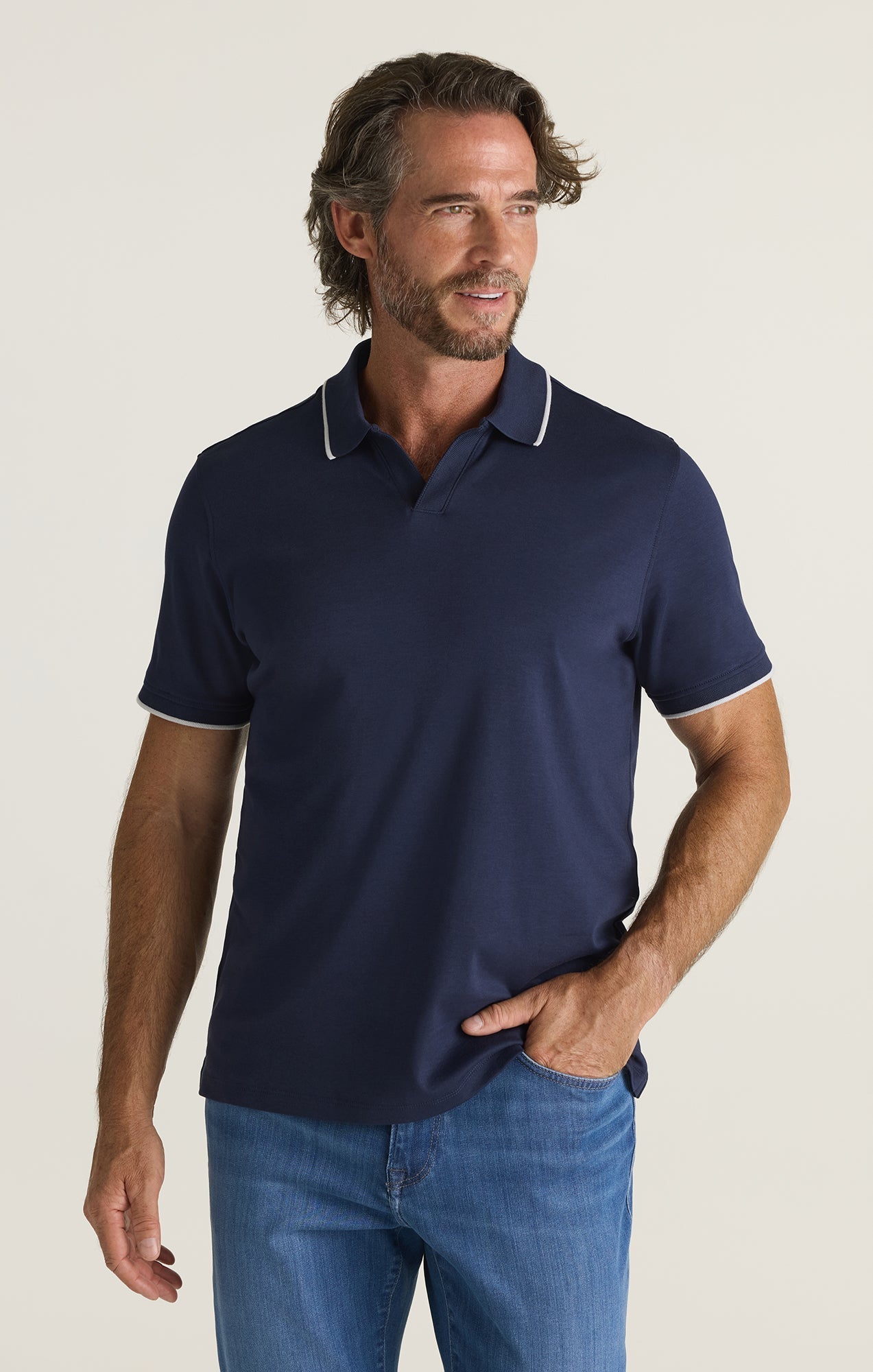 34 Heritage Riviera Polo Shirt in Navy