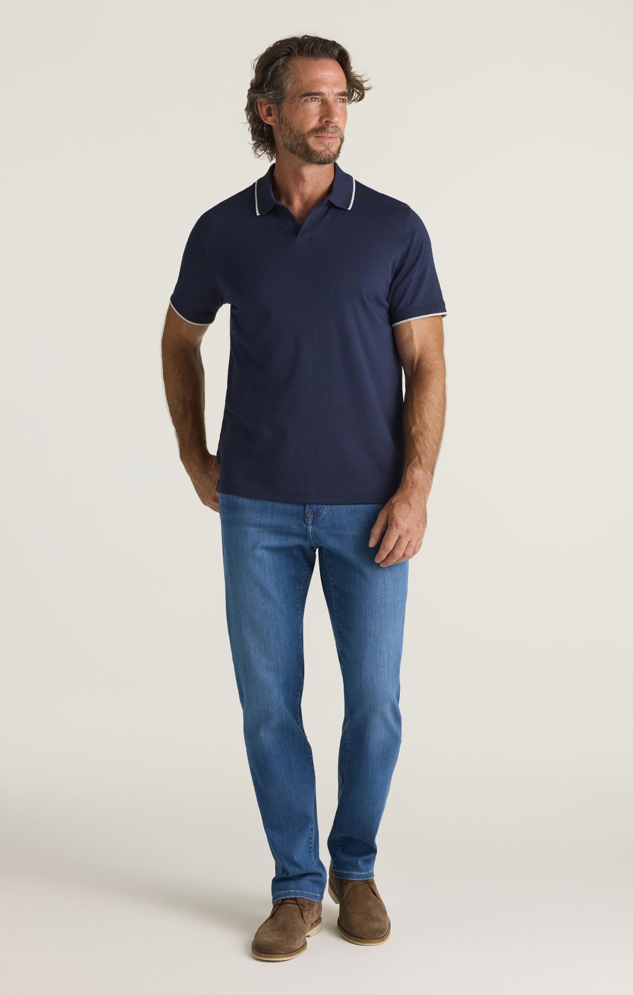 34 Heritage Riviera Polo Shirt in Navy