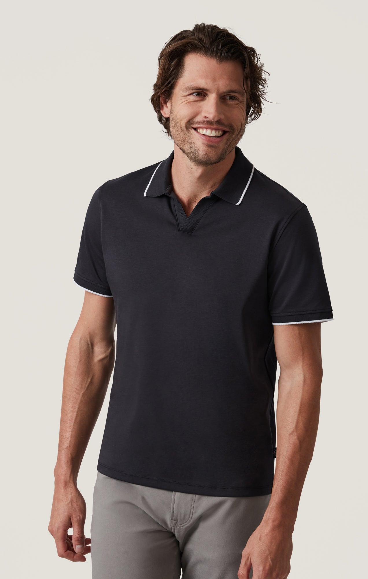 34 Heritage Riviera Polo in Black