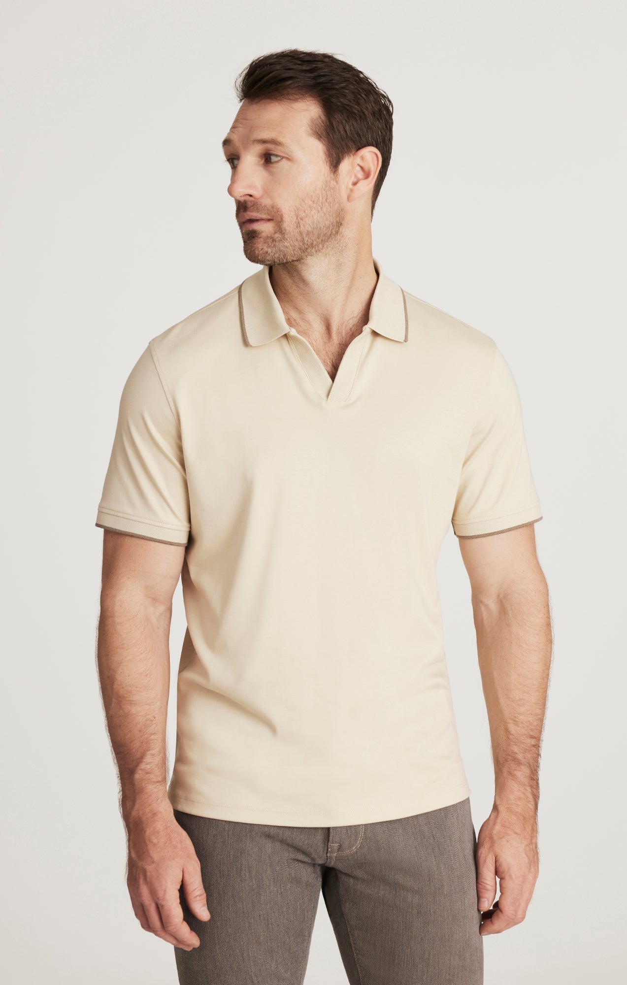 34 Heritage Riviera Polo Shirt in Castle Wall