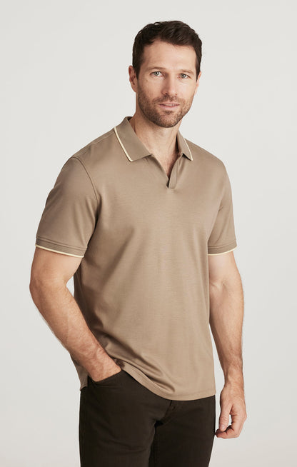 34 Heritage Riviera Polo Shirt in Brindle