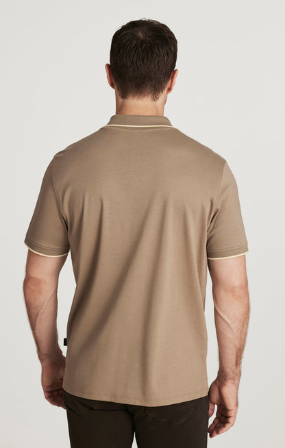 34 Heritage Riviera Polo Shirt in Brindle