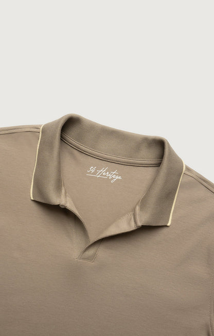 34 Heritage Riviera Polo Shirt in Brindle