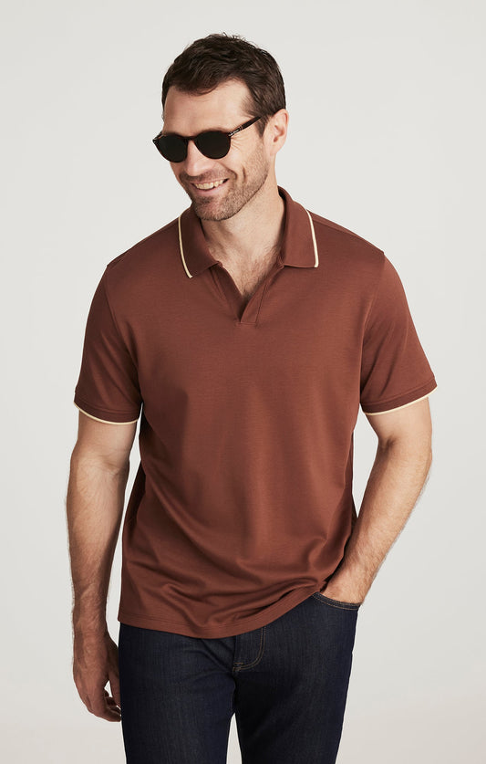34 Heritage Riviera Polo Shirt in Cappuccino