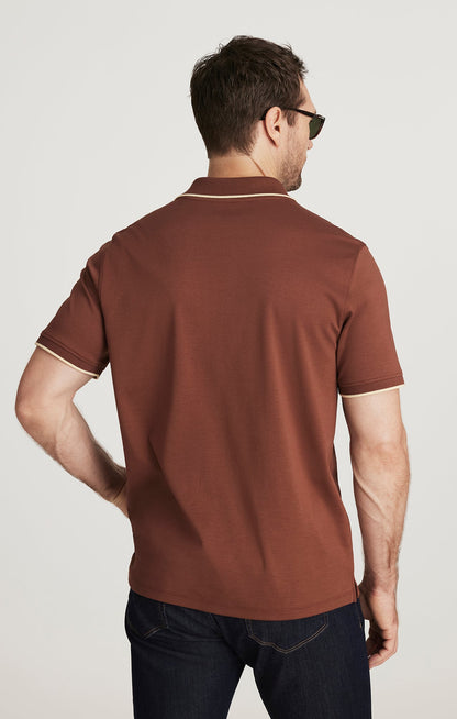 34 Heritage Riviera Polo Shirt in Cappuccino